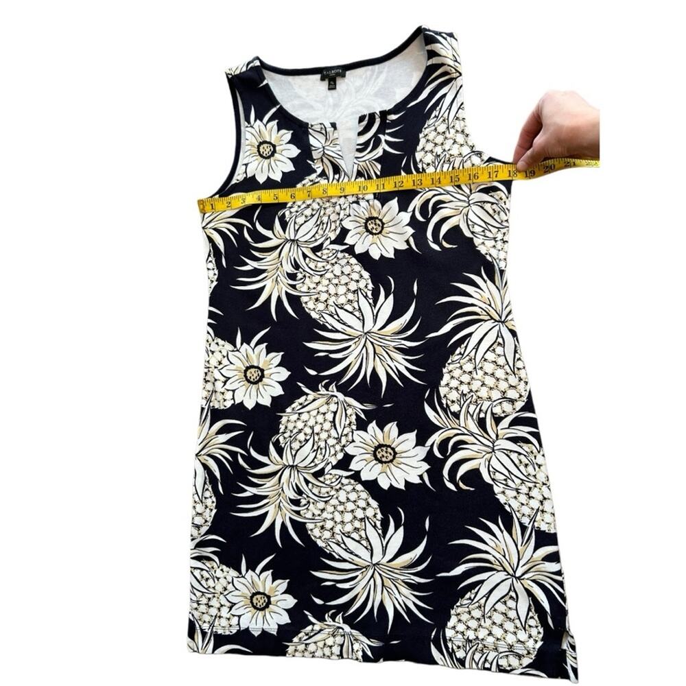 Talbot’s Split Neck Sleeveless Floral Dress - Size Medium Petite - Picture 4 of 7